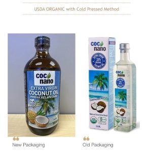 Coconano Extra Virgin Coconut Oil (Organic)  500ml Exp:14/05/2028