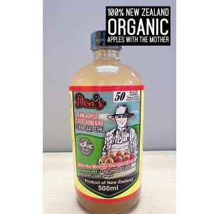 Don's Raw Apple Cider Vinegar 500ml (New Zealand Products) Expired 01.07.2032